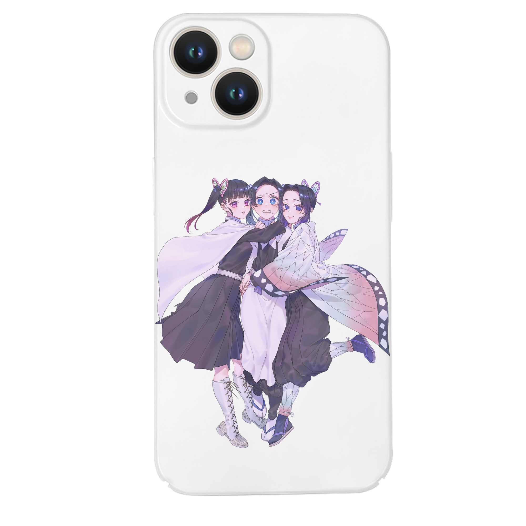 （画像用） 鬼滅の刃（きめつのやいば）蟲柱-胡蝶 しのぶ／こちょう しのぶ Kochou Shinobu 【iPhone 14シリーズ対応】ハードケース
